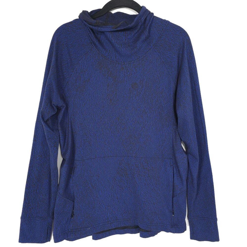 LULULEMON Women's Ready To Rule Hoodie 8 Running Spray Jacquard Pullover Blue